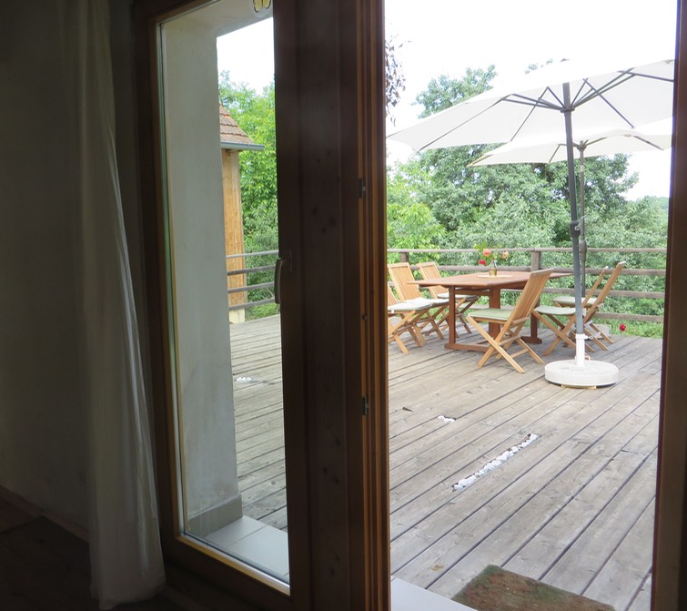Ausgang zur Terrasse | Ferienhaus Baumgarten 1